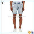 Wholesales price men straight ripped vintage half pants denim jeans shorts men